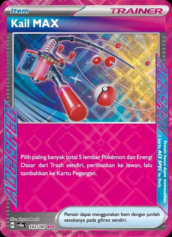 Kail MAX — SV8A 142 Indonesian Pokémon card