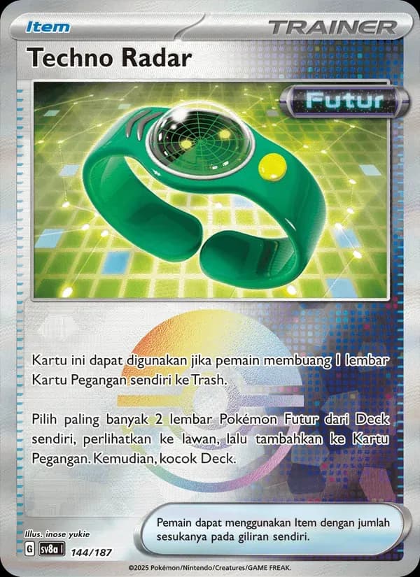 Techno Radar — SV8A 144 Indonesian Pokémon card