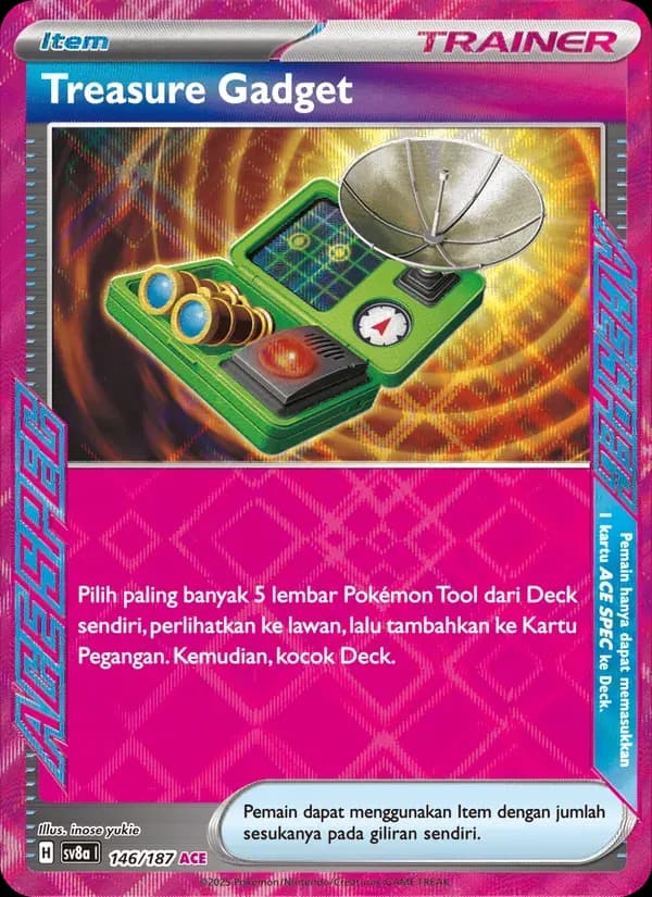 Treasure Gadget — SV8A 146 Indonesian Pokémon card
