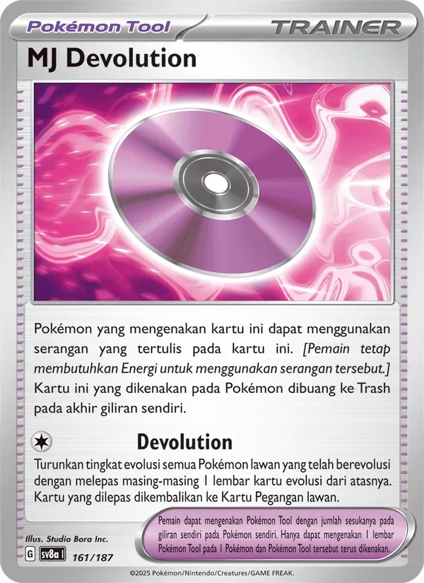 MJ Devolution — SV8A 161 Indonesian Pokémon card