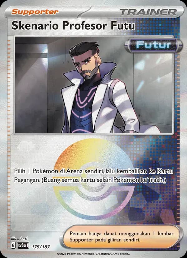 Skenario Profesor Futu — SV8A 175 Indonesian Pokémon card