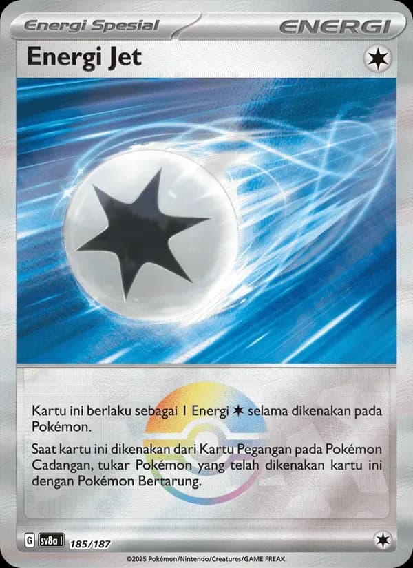 Energi Jet — SV8A 185 Indonesian Pokémon card