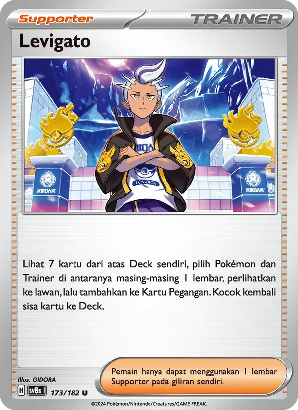 Levigato — SV8S 173 Indonesian Pokémon card