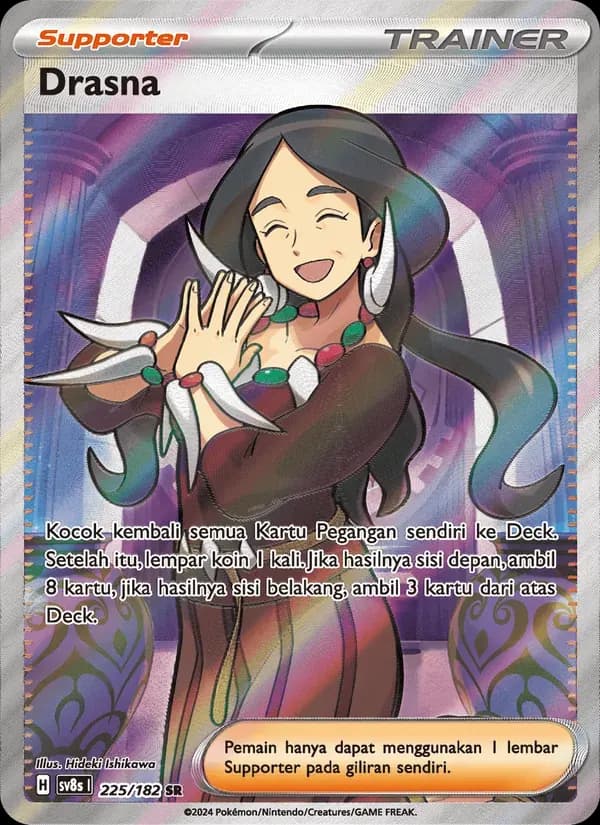 Drasna — SV8S 225 Indonesian Pokémon card