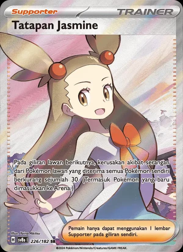 Tatapan Jasmine — SV8S 226 Indonesian Pokémon card