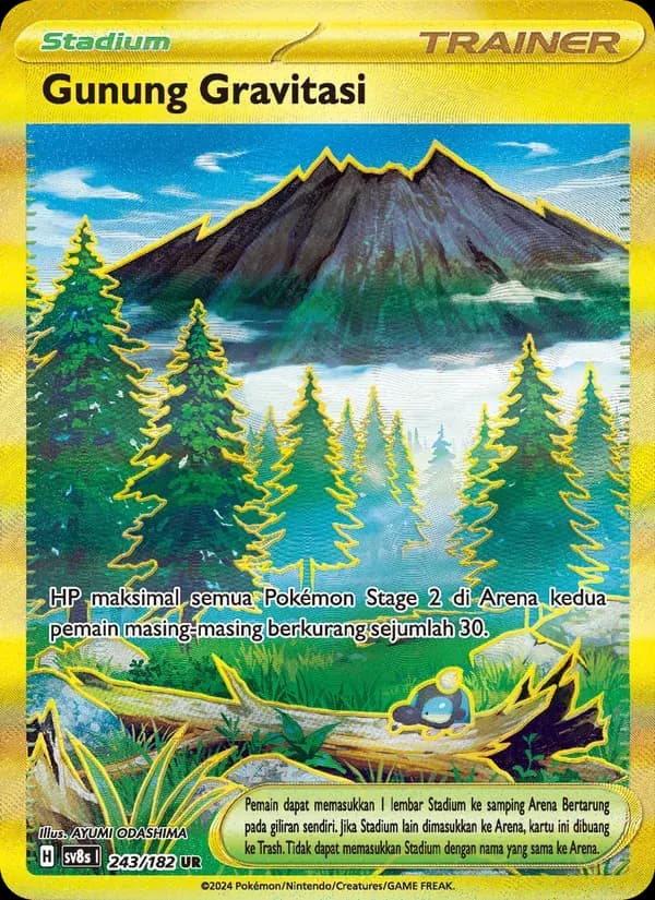 Gunung Gravitasi — SV8S 243 Indonesian Pokémon card