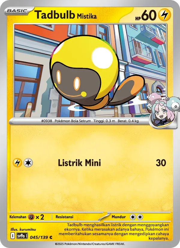 Tadbulb <Mistika> — SV9S 45 Indonesian Pokémon card