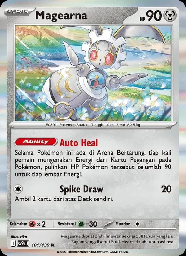 Magearna — SV9S 101 Indonesian Pokémon card