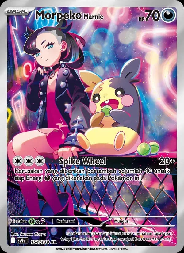 Morpeko <Marnie> — SV9S 154 Indonesian Pokémon card