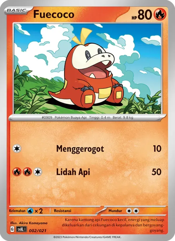 Fuecoco — SVAL 2 Indonesian Pokémon card