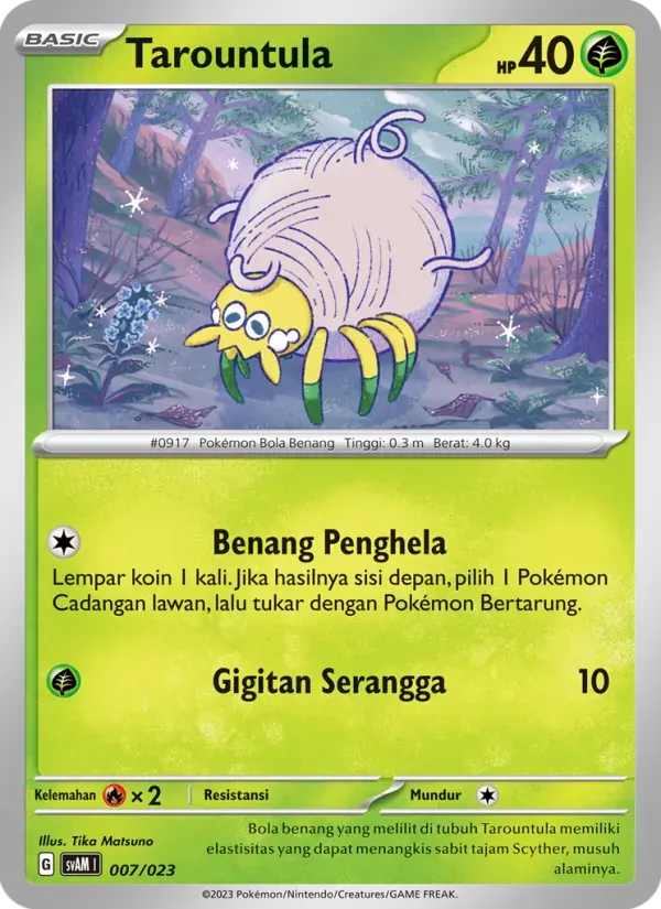 Tarountula — SVAM 7 Indonesian Pokémon card