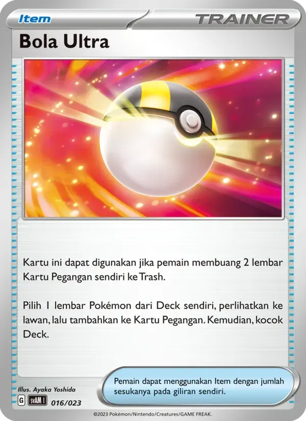 Bola Ultra — SVAM 16 Indonesian Pokémon card