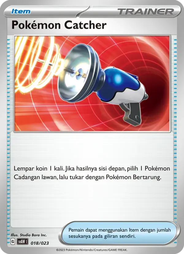 Pokémon Catcher — SVAW 18 Indonesian Pokémon card