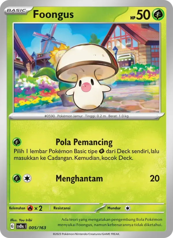 Foongus — SVDS 5 Indonesian Pokémon card