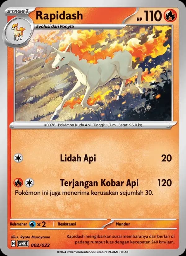 Rapidash — SVHK 2 Indonesian Pokémon card