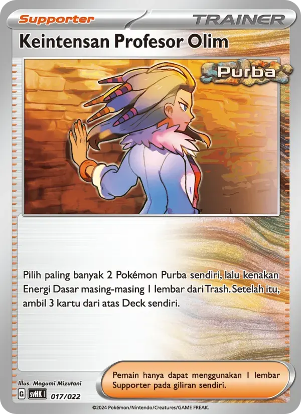 Keintensan Profesor Olim — SVHK 17 Indonesian Pokémon card