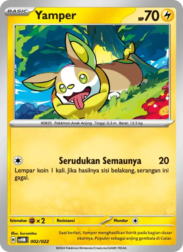 Yamper — SVHM 2 Indonesian Pokémon card