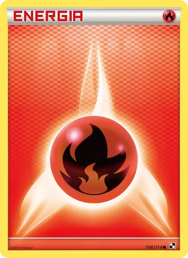Energia Fuoco — Nero e Bianco 106 Italian Pokémon card