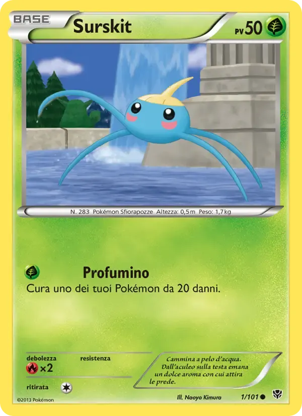 Surskit — Esplosione Plasma 1 Italian Pokémon card