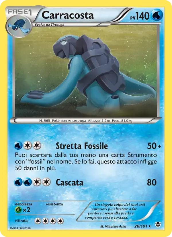 Carracosta — Esplosione Plasma 28 Italian Pokémon card