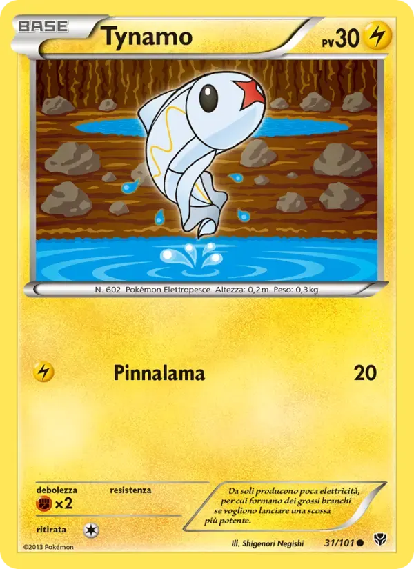 Tynamo — Esplosione Plasma 31 Italian Pokémon card