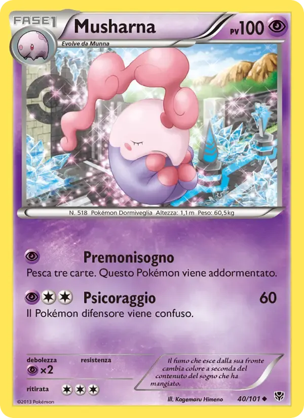 Musharna — Esplosione Plasma 40 Italian Pokémon card