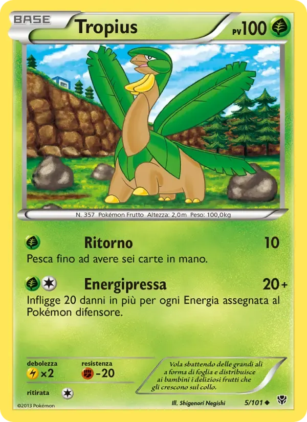 Tropius — Esplosione Plasma 5 Italian Pokémon card