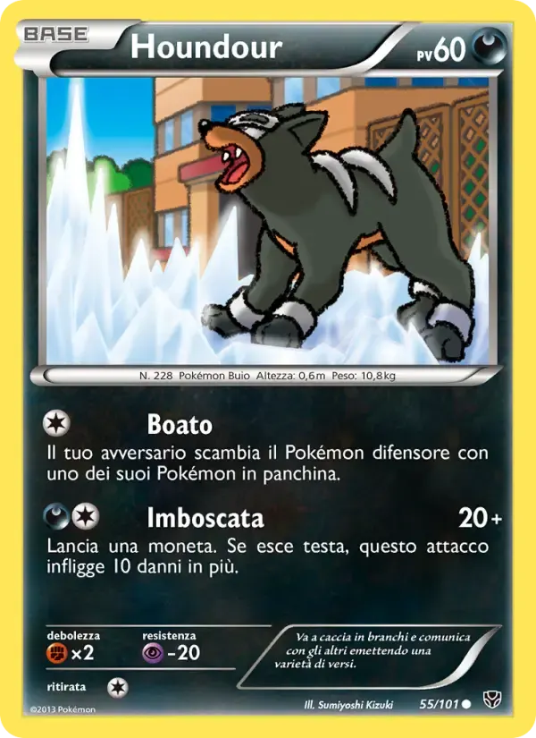 Houndour — Esplosione Plasma 55 Italian Pokémon card