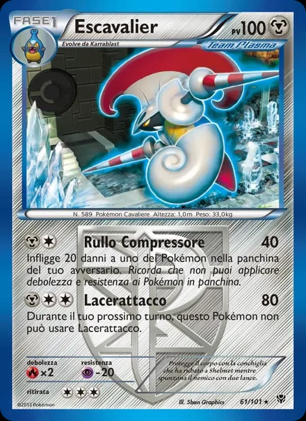 Escavalier — Esplosione Plasma 61 Italian Pokémon card