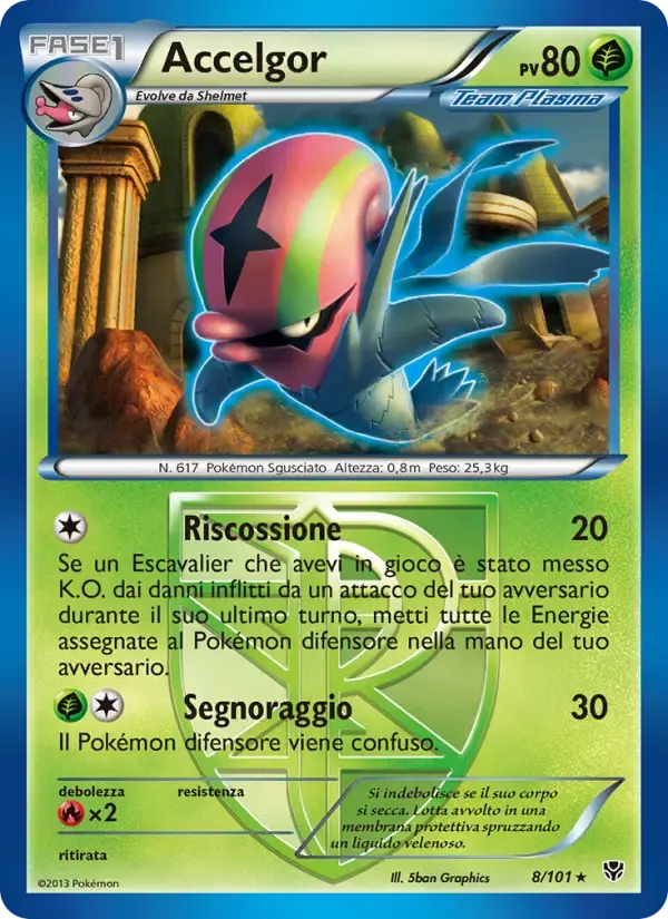Accelgor — Esplosione Plasma 8 Italian Pokémon card