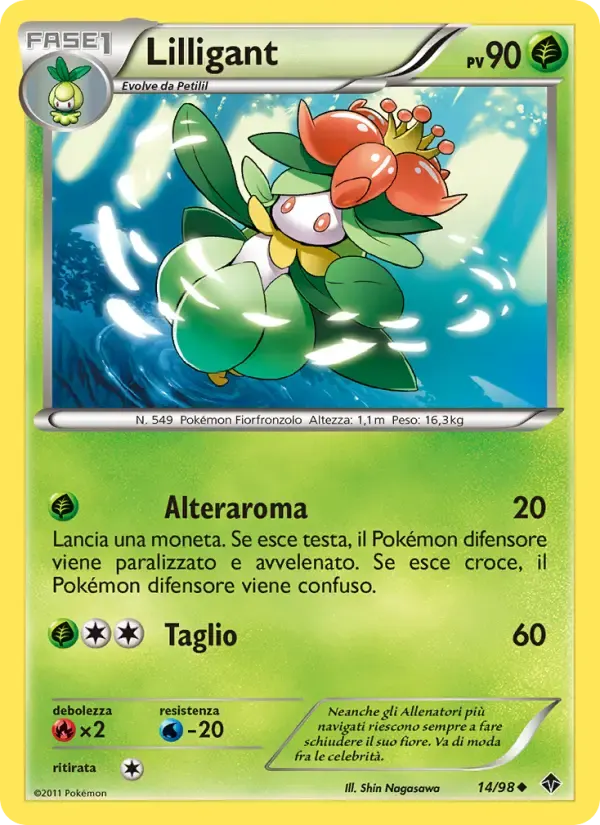 Lilligant — Nuove Forze 14 Italian Pokémon card