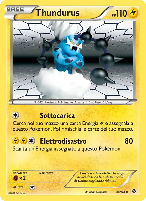 Thundurus — Nuove Forze 35 Italian Pokémon card