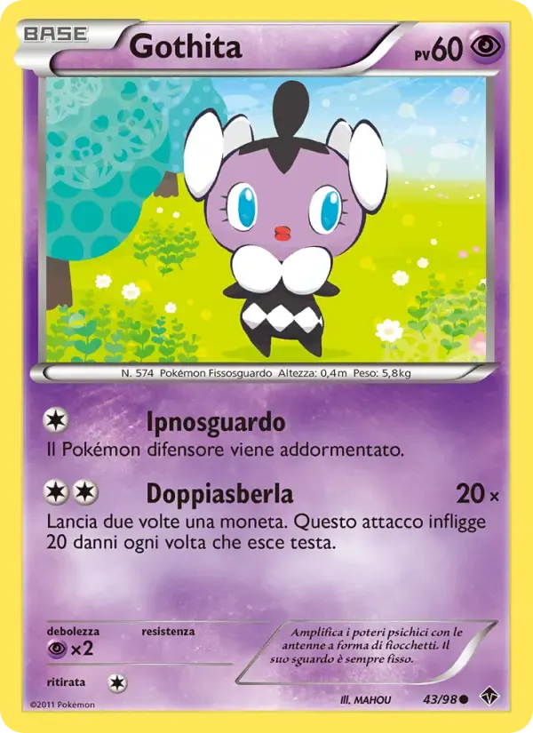 Gothita — Nuove Forze 43 Italian Pokémon card