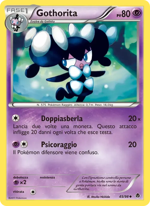 Gothorita — Nuove Forze 45 Italian Pokémon card