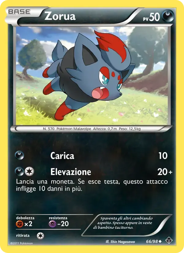 Zorua — Nuove Forze 66 Italian Pokémon card