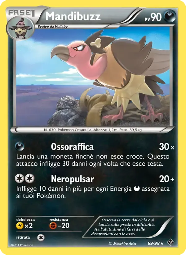 Mandibuzz — Nuove Forze 69 Italian Pokémon card