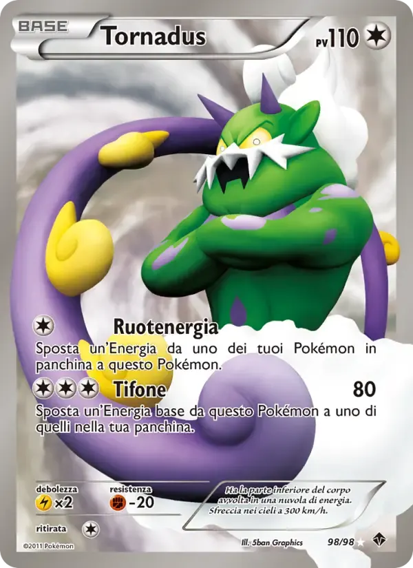 Tornadus — Nuove Forze 98 Italian Pokémon card
