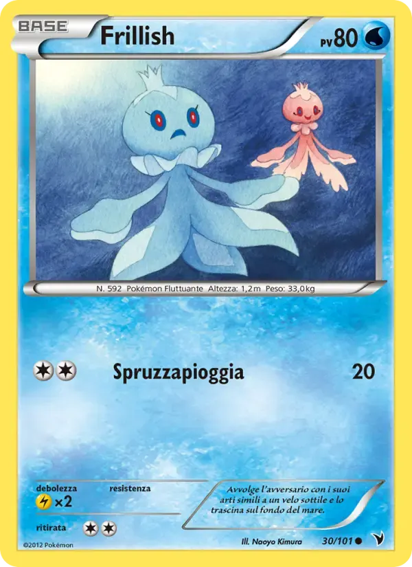 Frillish — Vittorie Regali 30 Italian Pokémon card
