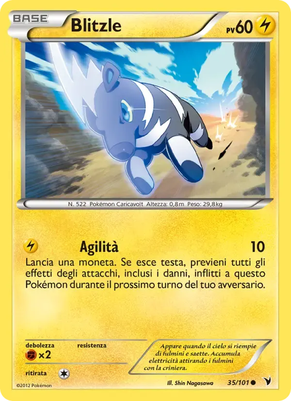 Blitzle — Vittorie Regali 35 Italian Pokémon card