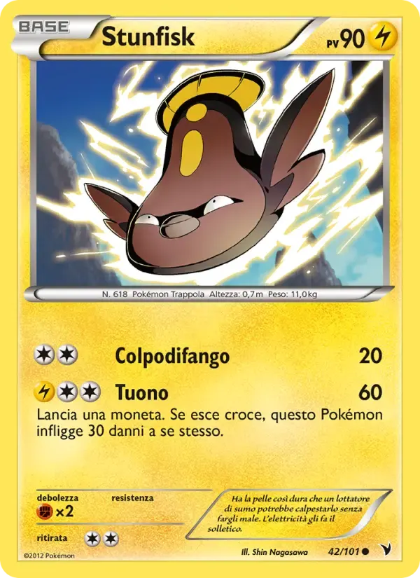 Stunfisk — Vittorie Regali 42 Italian Pokémon card