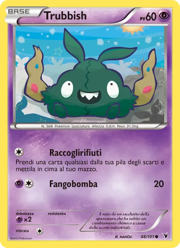 Trubbish — Vittorie Regali 48 Italian Pokémon card