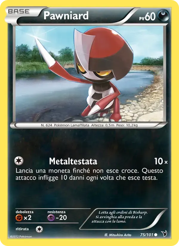 Pawniard — Vittorie Regali 75 Italian Pokémon card