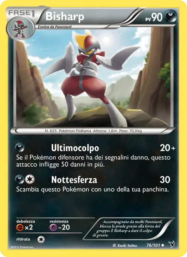 Bisharp — Vittorie Regali 76 Italian Pokémon card