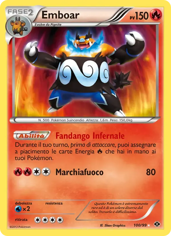 Emboar — Destini Futuri 100 Italian Pokémon card