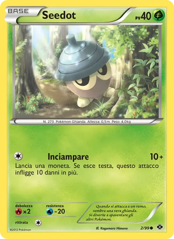 Seedot — Destini Futuri 2 Italian Pokémon card
