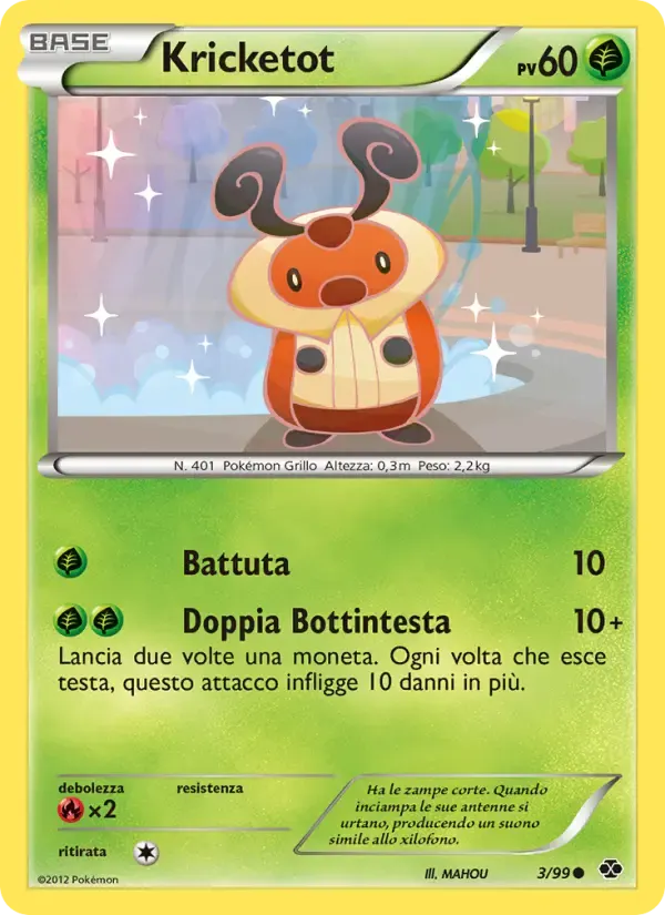 Kricketot — Destini Futuri 3 Italian Pokémon card
