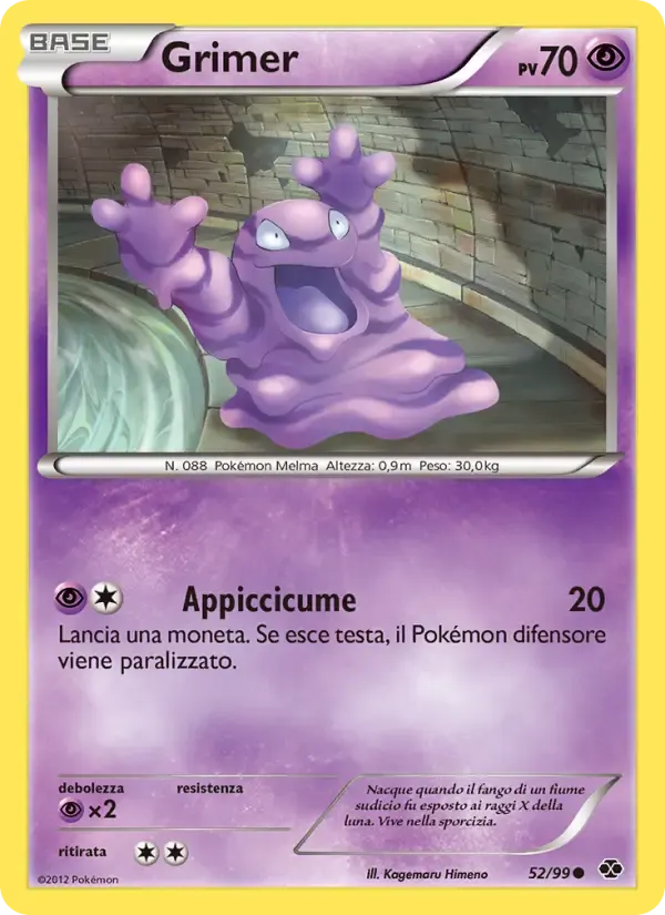 Grimer — Destini Futuri 52 Italian Pokémon card