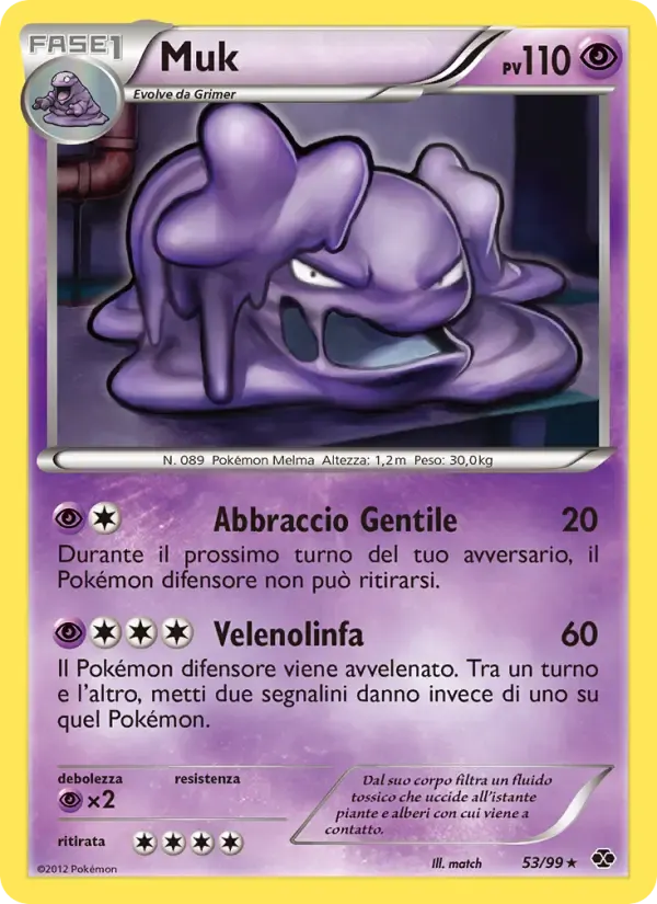 Muk — Destini Futuri 53 Italian Pokémon card