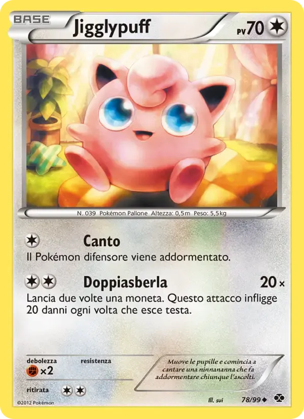 Jigglypuff — Destini Futuri 78 Italian Pokémon card