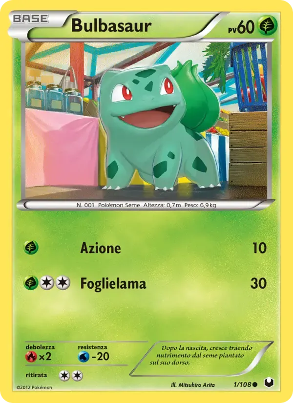 Bulbasaur — Esploratori delle Tenebre 1 Italian Pokémon card